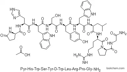 Molecular Structure of 140194-24-7 (Triptorelin acetate)